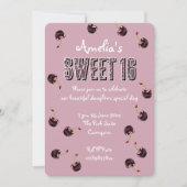 チェリー スウィート16 パーソナライズ パーティー 招待状 (正面)