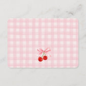 チェリー スウィート ピンク コケッティー ボウ シェア レシピ カード (裏面)