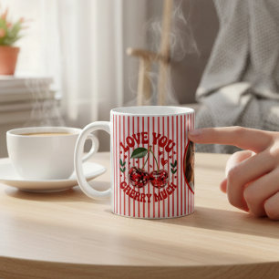 チェリー ディスコボール フォト コーヒーマグカップ