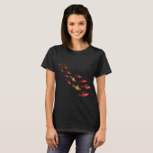 チェリー・バーブ 群泳 水槽 愛好家 A Tシャツ (正面フル)