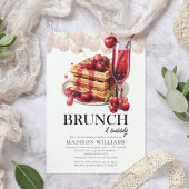 チェリー ブライダル シャワーブランチ & バブル 招待状