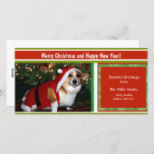 チェリー・ホリデー・グリーズカスタム写真パーソナライズされた シーズンカード (正面/裏面)