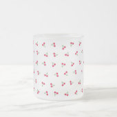 チェリー ホワイト フロストグラスマグカップ (中央)