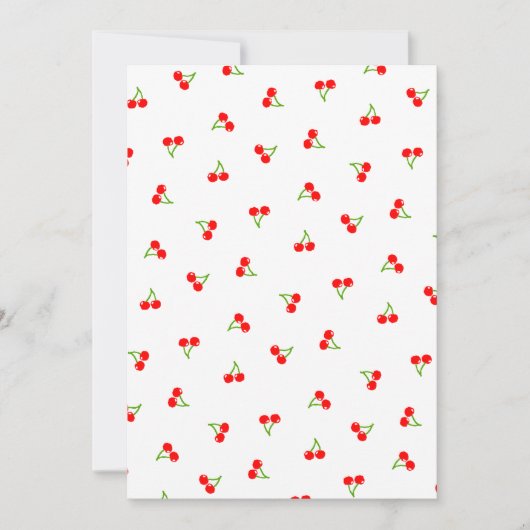 チェリー（ホワイト） 招待状 (正面)