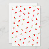 チェリー（ホワイト） 招待状 (正面/裏面)