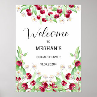 チェリー・マッチ・ブライダルシャワー ポスター