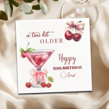チェリー・マティーニ 85歳の誕生日おめでとう Chic A Tini Bit Older