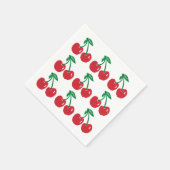 チェリー リノカット ブロック プリント デザイン カクテル ナプキン スタンダードカクテルナプキン (角)