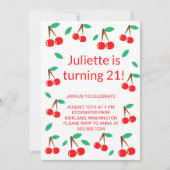 チェリー 招待状 (正面)