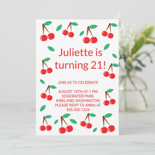 チェリー 招待状 (スタンド正面)