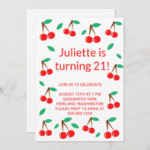 チェリー 招待状 (正面/裏面)