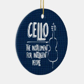 チェリ知性があるスト線スケッチ セラミックオーナメント (右)