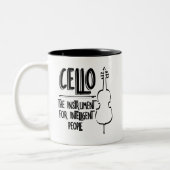 チェリ知性があるスト線スケッチ ツートーンマグカップ (左)