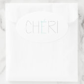 チェリ 楕円形シール (バッグ)