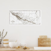 チェルケシアの地図1840 ポスター (キッチン)