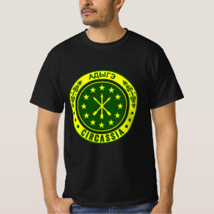 チェルケシア州旗、アディガ州旗、アディガ州旗。 Tシャツ