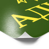 チェルケスのアディガ国旗のデザイン- Adiga フォトプリント (角)