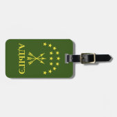 チェルケスのアディガ国旗のデザイン- Adiga ラゲッジタグ (正面横)