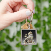 チェルシーの磁器の農場構内の時計箱 キーホルダー (手)