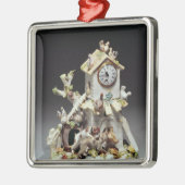 チェルシーの磁器の農場構内の時計箱 メタルオーナメント (左)