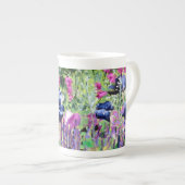 チェルシーの花油絵 ボーンチャイナマグカップ (正面右)