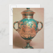 チェルシーの花瓶と金箔張りの蓋 ポストカード (正面/裏面)
