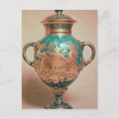 チェルシーの花瓶と金箔張りの蓋 ポストカード (正面)