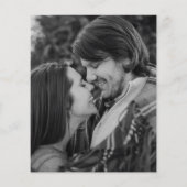 チェルシーグレイモダン結婚式招待状 (裏面)