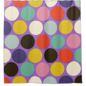 チェルシースポットラベンダー シャワーカーテン (正面)