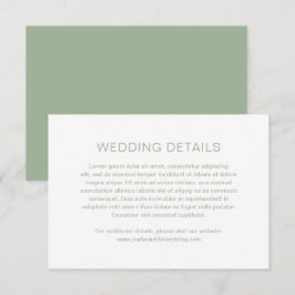 チェルシーセージモダング結婚リーン エンクロージャーカード