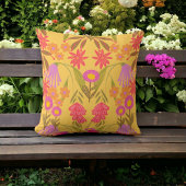 チェルシーフローラガーデンイエローアンドピンク クッション