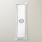 チェルシーブラック&ホワイトモノグラムの ボディピロー (裏面 (縦))