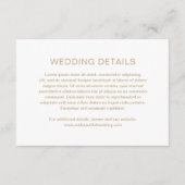 チェルシーモダン金ゴールド結婚ズ エンクロージャーカード (正面)