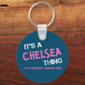 チェルシー君には分からないこと キーホルダー (正面)