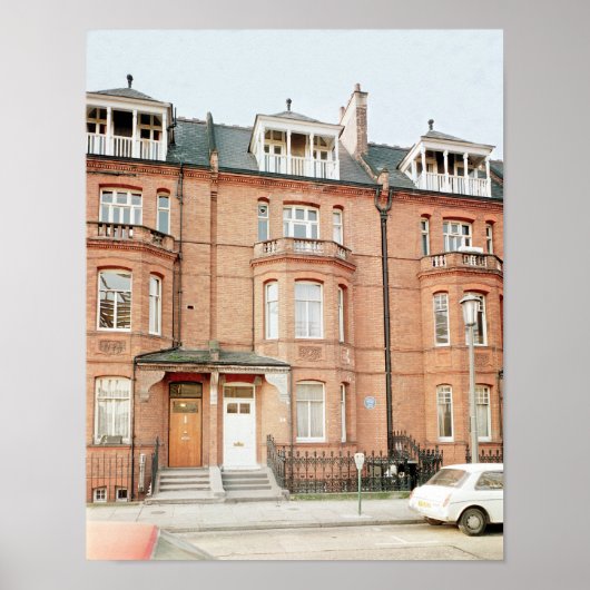 チェルシー州タイト通りのオスカー・ワイルドの家 ポスター (正面)