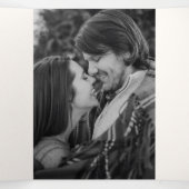 チェルシー自然ニュラモダンル結婚ズ 三つ折り招待状 (内部中)