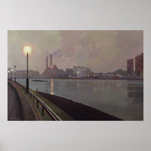 チェルシー・パワー・ステーション・バイ・ナイト ポスター (正面)