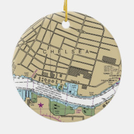 チェルシー・ボストンMAチャ航海のート セラミックオーナメント