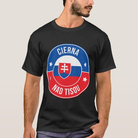 チェルナ・ナト・チソウ スロバキア都市Tシャツ Tシャツ (正面)