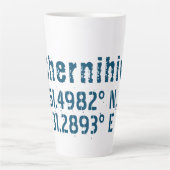 チェルニイブウクライナ緯度動揺して経度 カフェラテマグ (正面)