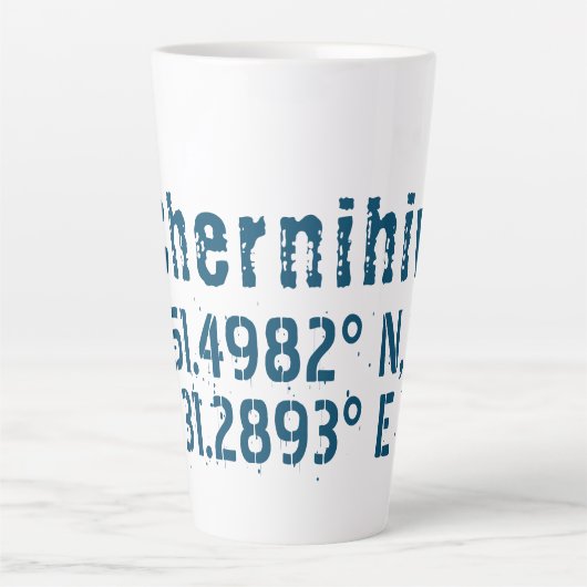 チェルニイブウクライナ緯度動揺して経度 カフェラテマグ (正面)