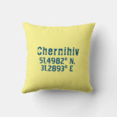 チェルニイブウクライナ緯度動揺して経度 クッション (裏面)