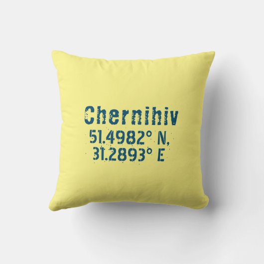 チェルニイブウクライナ緯度動揺して経度 クッション (裏面)