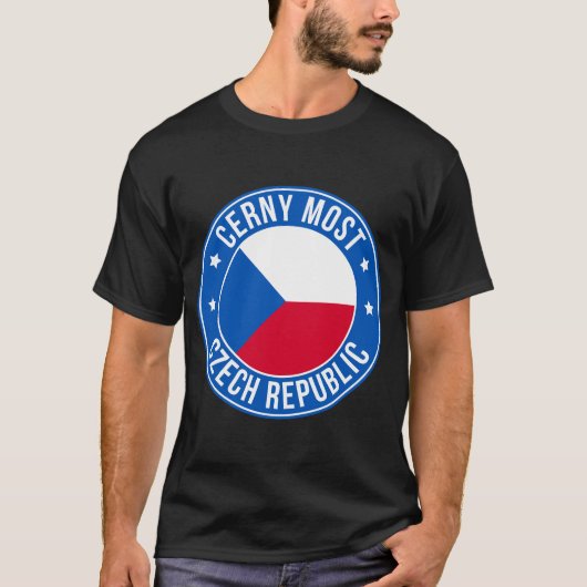 チェルニー・モスト、チェコ共和国シティTシャツ Tシャツ (正面)