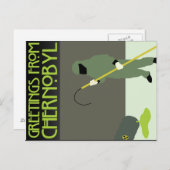 チェルノブイリからの挨拶 ポストカード (正面/裏面)