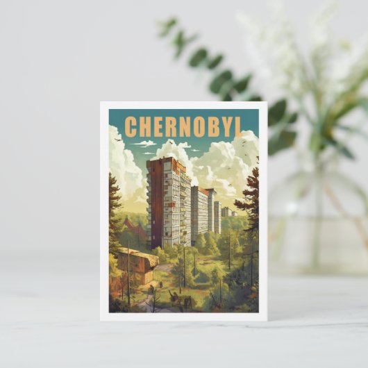 チェルノブイリキエフ有名ヴィンテージ旅行プレイス ポストカード (スタンド正面)