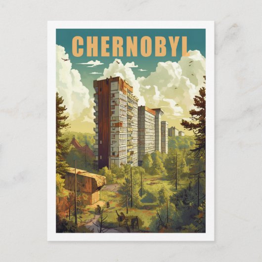 チェルノブイリキエフ有名ヴィンテージ旅行プレイス ポストカード (正面)