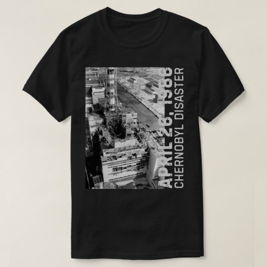 チェルノブイリ原発事故 1986 Tシャツ (デザイン正面)