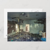 チェルノブイリ葉書による捨て病院プリピャット ポストカード (正面/裏面)