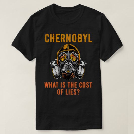 チェルノブイリ1986年放射性爆発R Tシャツ (デザイン正面)